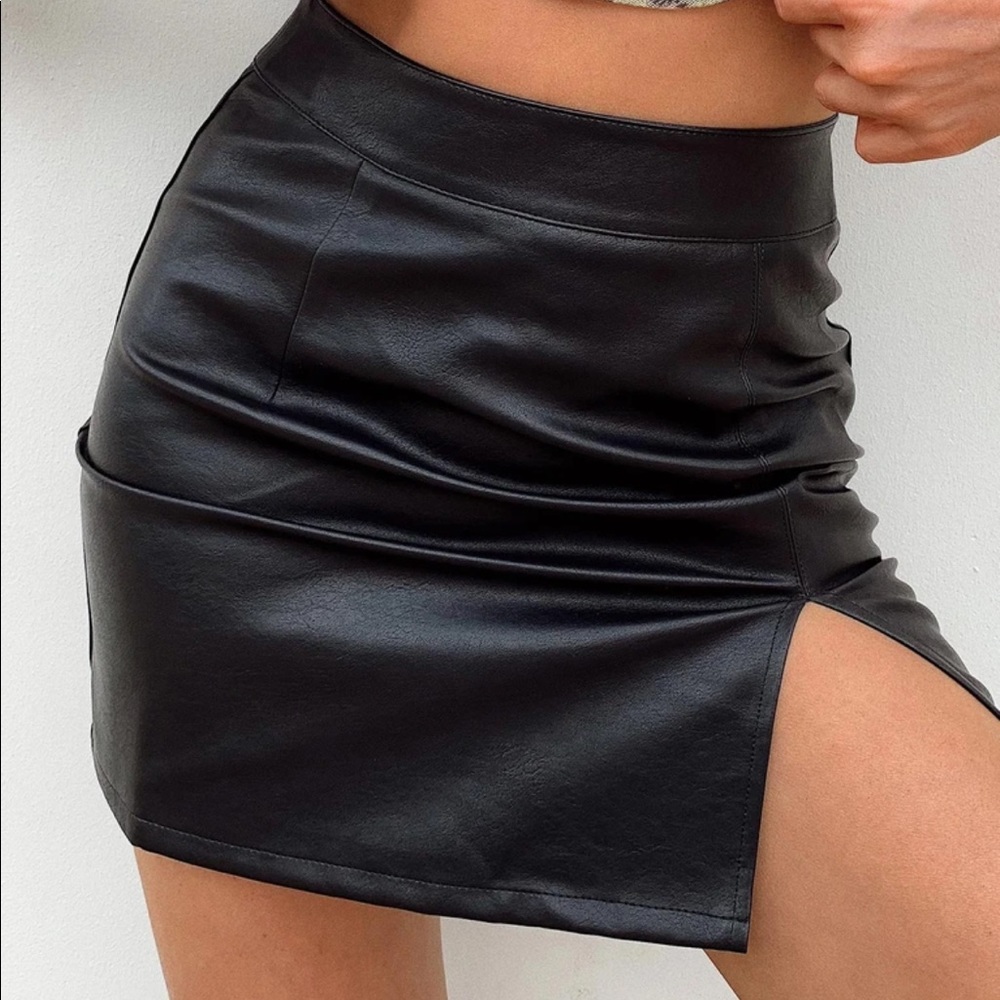 Princess polly leather skirt